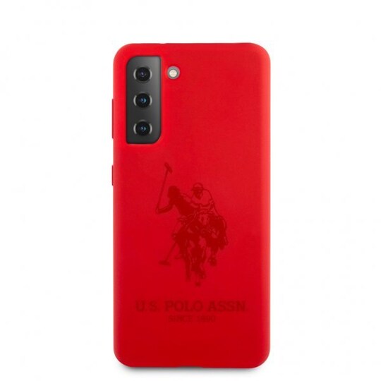 Samsung Galaxy S21 Plus Kuori Logolla Punainen