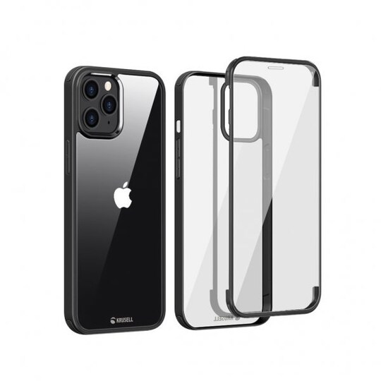 Krusell iPhone 12 Mini Suojakuori 360 Protection Case Musta
