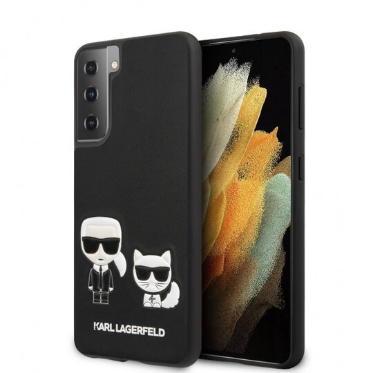 Karl Lagerfeld Samsung Galaxy S21 Plus Kuori Karl & Choupette Musta