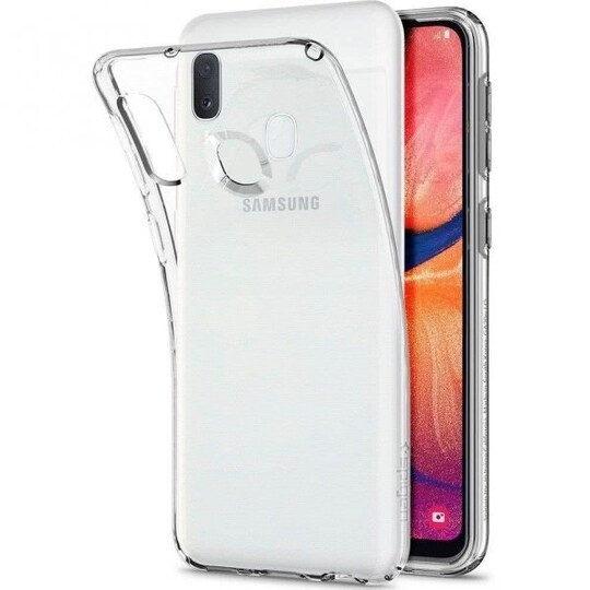 Spigen Samsung Galaxy A20E Kuori Liquid Crystal Läpinäkyvä Kirkas