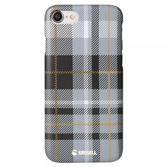 iPhone 7/8/SE Kuori Limited Cover Plaid Dark Grey