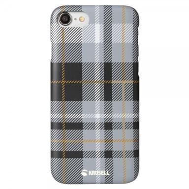 Krusell iPhone 7/8/SE Kuori Limited Cover Plaid Dark Grey