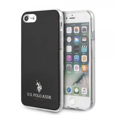 U.S. Polo iPhone 7/8/SE Kuori Small Logo Musta