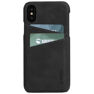 Krusell Sunne Korttitasku Suojakuori till iPhone Xs Max Musta