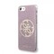 iPhone 7/8/SE Suojakuori Glitter Circle Vaaleanpunainen