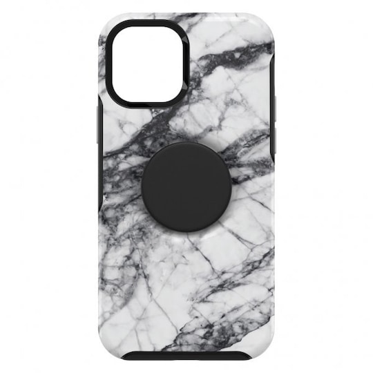 iPhone 12/iPhone 12 Pro Kuori Otter+Pop Symmetry Series White Marble