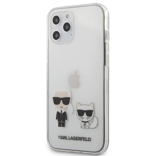 Karl Lagerfeld iPhone 12 Pro Max Suojakuori Karl & Choupette Läpinäkyvä Kirkas