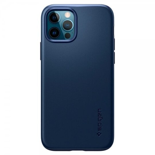 Spigen iPhone 12/iPhone 12 Pro Suojakuori Thin Fit Navy Blue