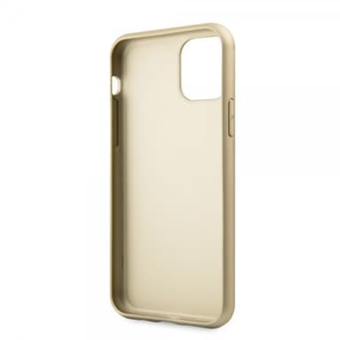 Guess iPhone 11 Pro Max Suojakuori Nahkarakenne Keltainend