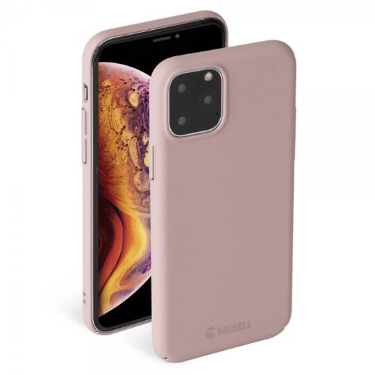 Krusell iPhone 11 Pro Kuori Hiekkaby Cover Vaaleanpunainen