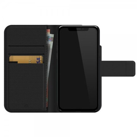 iPhone X/Xs Kotelo 2 in 1 Wallet Case Musta