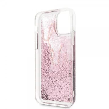 Karl Lagerfeld iPhone 11 Pro Suojakuori Glitter Signature Cover RoseKeltainend