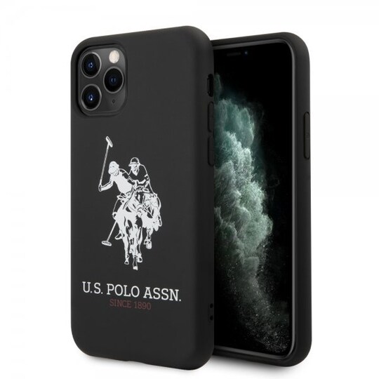 U.S. Polo iPhone 11 Pro Max Kuori Big Logo Musta
