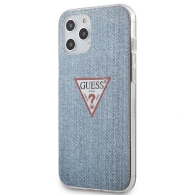 Guess iPhone 12 Pro Max Suojakuori Denim Triangle Sininen