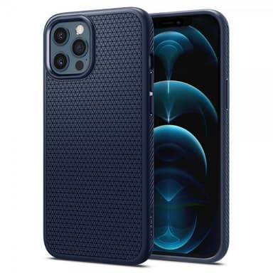 Spigen iPhone 12/iPhone 12 Pro Suojakuori Liquid Air Navy Blue