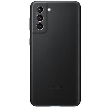 Samsung Original Galaxy S21 Plus Kuori Leather Cover Musta