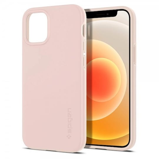 Spigen iPhone 12 Mini Suojakuori Thin Fit Pink Sand