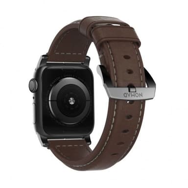 NOMAD Apple Watch 40/38mm Ranneke Traditional Strap Musta/Rustic Brown