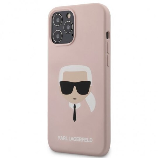 Karl Lagerfeld iPhone 12 Pro Max Suojakuori Iconic Cover Vaaleanpunainen