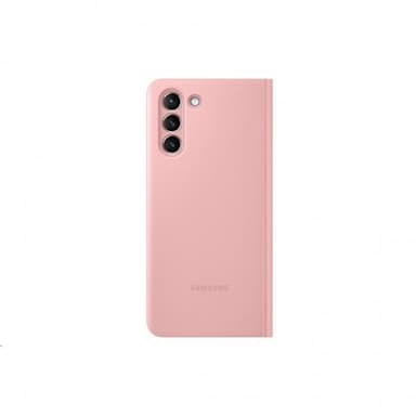 Samsung Original Galaxy S21 Plus Kotelo Smart Clear View Cover Vaaleanpunainen