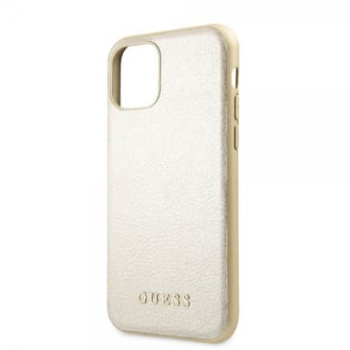 Guess iPhone 11 Pro Max Suojakuori Nahkarakenne Keltainend