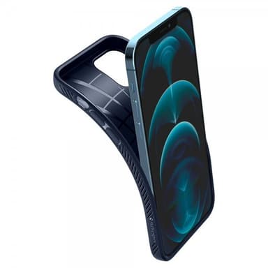 Spigen iPhone 12/iPhone 12 Pro Suojakuori Liquid Air Navy Blue