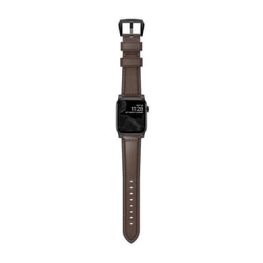 NOMAD Apple Watch 40/38mm Ranneke Traditional Strap Musta/Rustic Brown