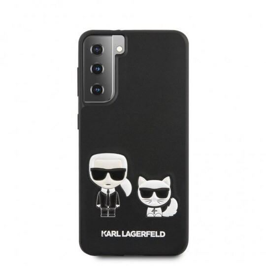Karl Lagerfeld Samsung Galaxy S21 Plus Kuori Karl & Choupette Musta