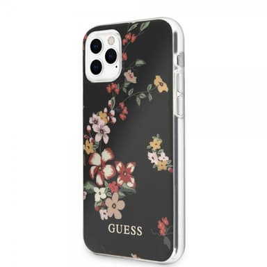 Guess iPhone 11 Pro Kuori Flower Edition N.4 Musta