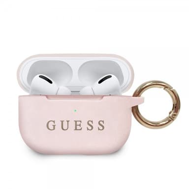 Guess AirPods Pro Kuori Logolla Vaaleanpunainen