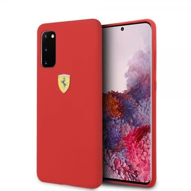 Ferrari Samsung Galaxy S20 Suojakuori Logolla Punainen