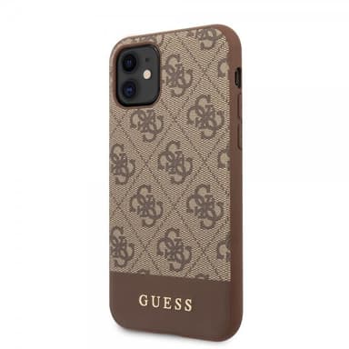 Guess iPhone 11 Kuori Stripe Cover Ruskea