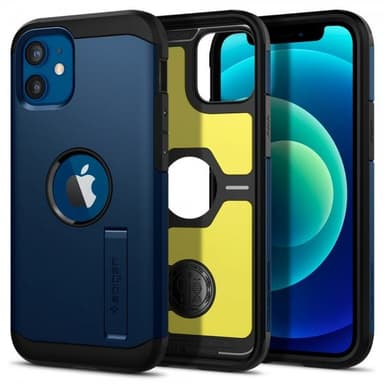 Spigen iPhone 12 Mini Suojakuori Tough Armor Navy Blue