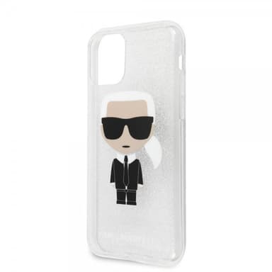 Karl Lagerfeld iPhone 11 Pro Max Kuori Iconic Kimallus Cover Hopea