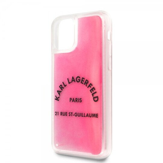 Karl Lagerfeld iPhone 11 Pro Kuori Glow In The Dark Magenta