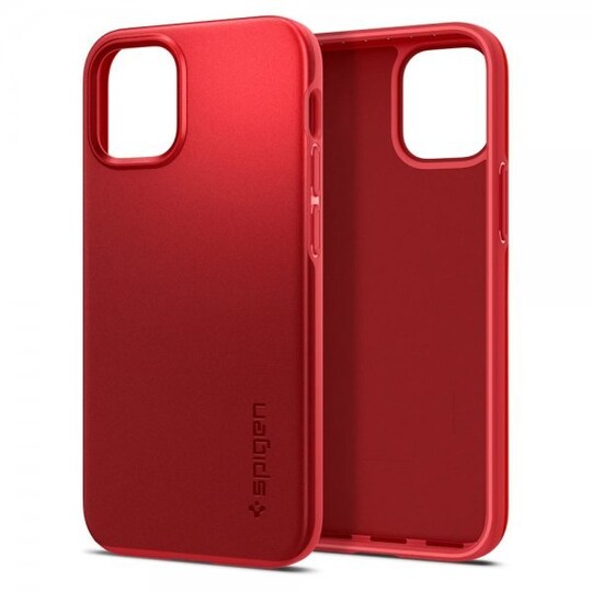 iPhone 12 Mini Suojakuori Thin Fit Punainen