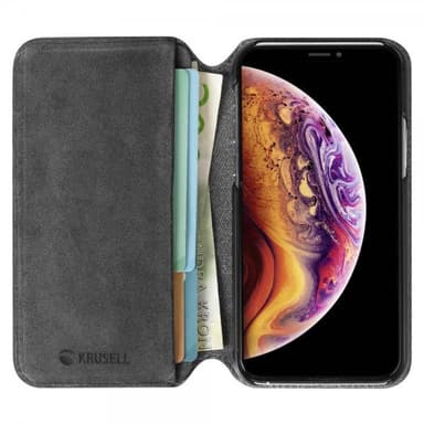 Krusell iPhone 11 Pro Kotelo Broby PhoneWallet Stone