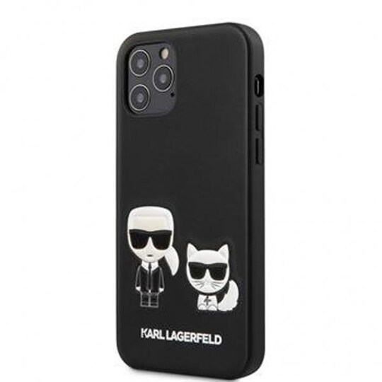 Karl Lagerfeld iPhone 12 Pro Max Suojakuori Karl & Choupette Musta
