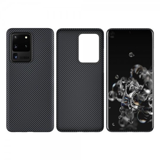 Pitaka Samsung Galaxy S20 Ultra Suojakuori Air Case Musta/Harmaa Twill