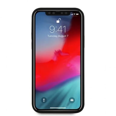 Guess iPhone 12/iPhone 12 Pro Suojakuori Saffiano V Stitch Musta