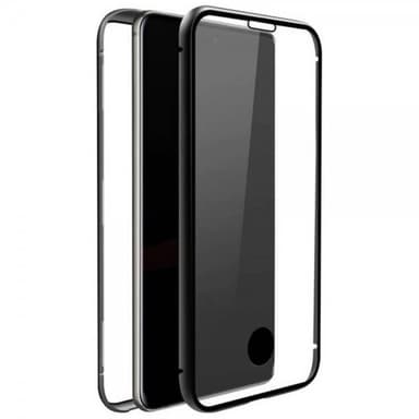 Black Rock Samsung Galaxy S20 Plus Kuori 360° Real Glass Case Musta Läpinäkyvä