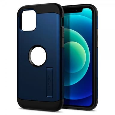 Spigen iPhone 12 Mini Suojakuori Tough Armor Navy Blue