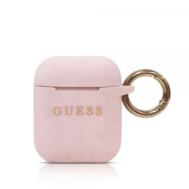 Guess AirPods (1/2) Kuori Logolla Vaaleanpunainen
