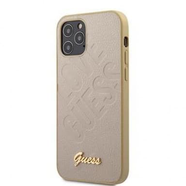 Guess iPhone 12 Mini Suojakuori Love Guess Kulta