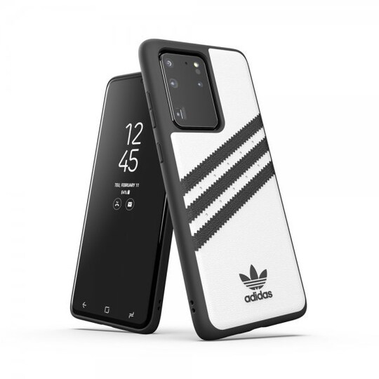 Adidas Samsung Galaxy S20 Ultra Suojakuori OR 3 Stripes Snap Case Valkoinen