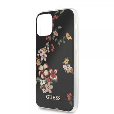 Guess iPhone 11 Pro Kuori Flower Edition N.4 Musta
