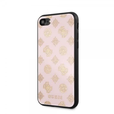 Guess iPhone 7/8/SE Kuori Kimallus Peony Vaaleanpunainen