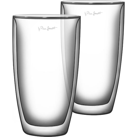 LAMART Latte Glass 2 -pakkaus, 230ml, kaksiseinäinen borosilikaattilasi