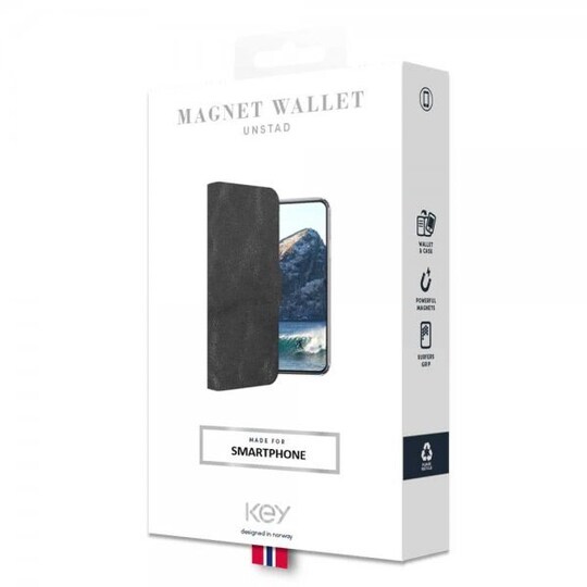 Key Samsung Galaxy S20 Suojakotelo Magnet Wallet Unstad Löstagbart Suojakuori Musta