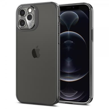 Spigen iPhone 12 Pro Suojakuori Optik Crystal Chrome Grey